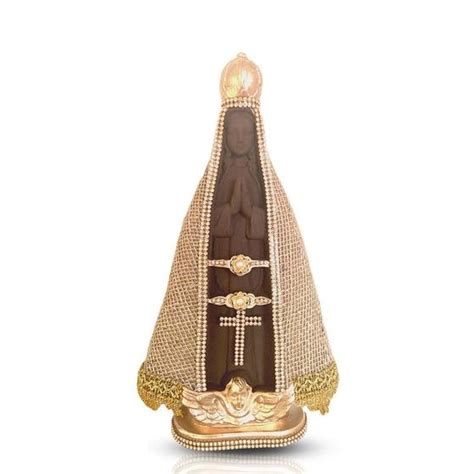 Nossa Senhora Estilizada Artesanal Estilo Barroco 30cm Divinário