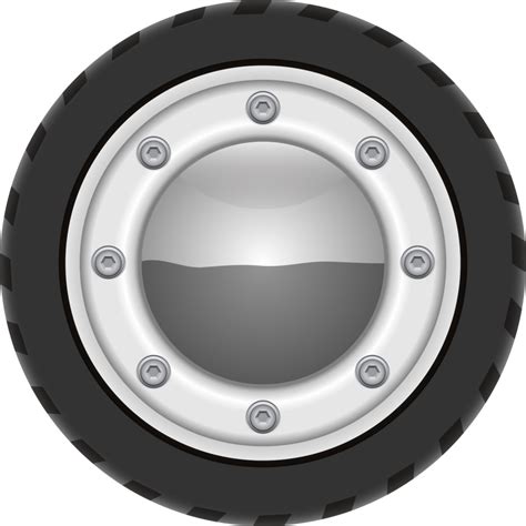 Retro car wheel clipart design illustration 9399184 PNG