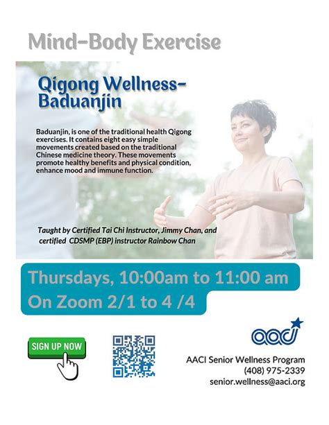 Class Flyer Qigong Exercises Aaci Svhap Live