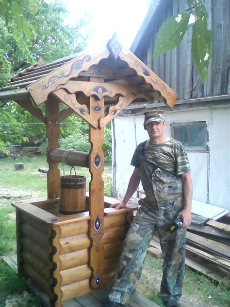 Колодец деревянный | Wood decor, Handmade wood, Wishing well