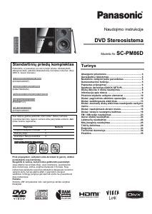 Vadovas Panasonic Sc Pm D Stereofoninis Rinkinys