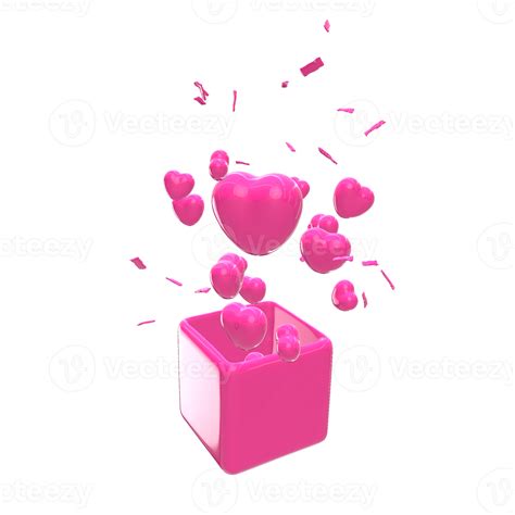 3d Heart Valentine Love 18723876 Png