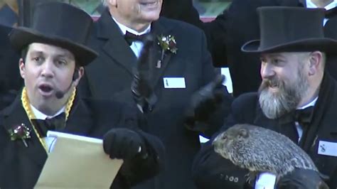 Punxsutawney Phil Predicts More Weeks Of Winter On Groundhog Day