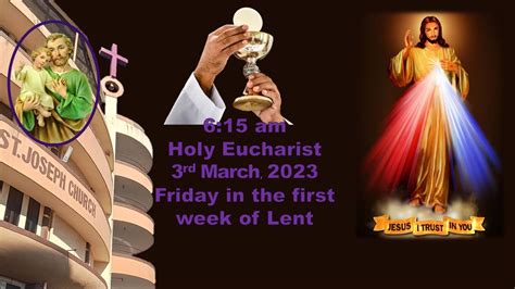 Live Holy Eucharist Live Holy Mass Am Friday Rd March