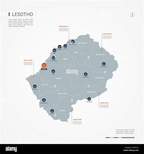 Lesotho Map Hi Res Stock Photography And Images Alamy