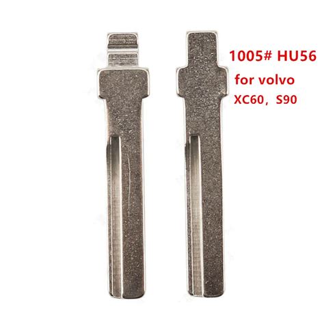 Pcs Hu Metal Uncut Blank Flip Remote Key Blade For Volvo Xc