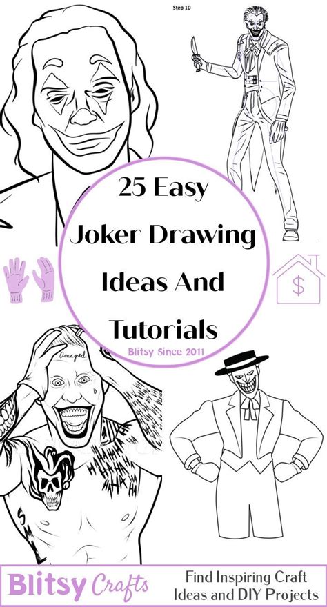 25 Easy Joker Drawing Ideas How To Draw The Joker Vlrengbr