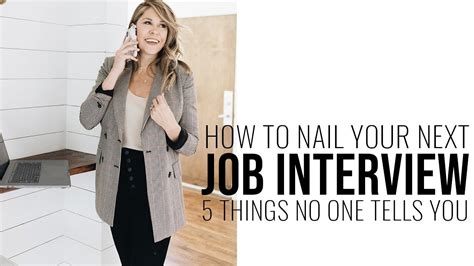 How To Nail Your Next Job Interview Youtube