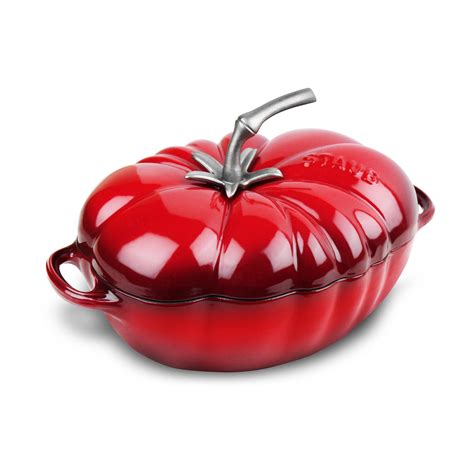 Staub Cast Iron Tomato Cocotte 3 Qt Cherry Red Cutlery And More