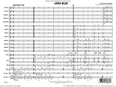 Afro Blue Arr Michael Philip Mossman Sheet Music Complete