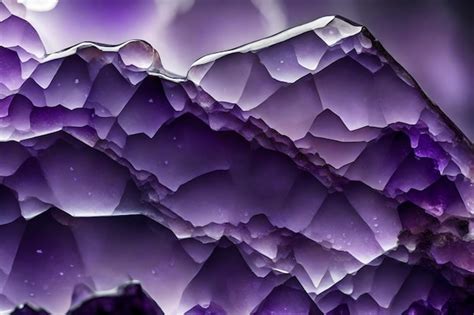 Premium Photo | Amethyst stone closeup Crystal Meditation Background