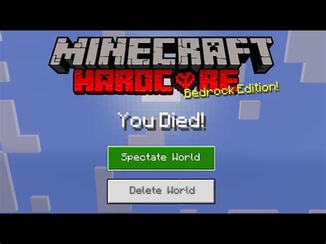 Hardcore Mode Minecraft Pe 1 20 How To Play Hardcore Mode In