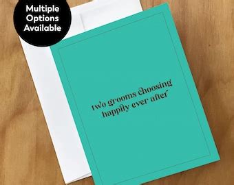 Funny Gay Wedding Card Gay Wedding Card Groom And Groom Card Mr And Mr Card Gay Engagement