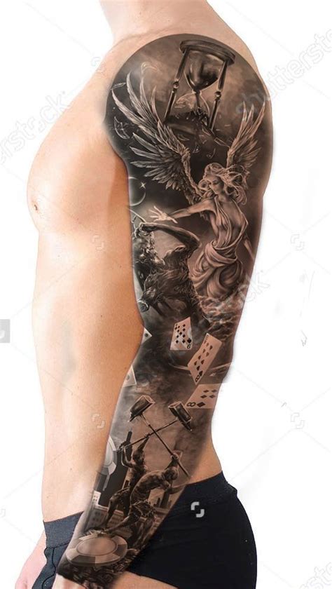 Full Sleeve Tattoo Design Ideas For Men With Mock Up On Me Stwp