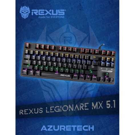 Jual Rexus Legionare Mx Tkl Mechanical Gaming Keyboard Garansi Resmi