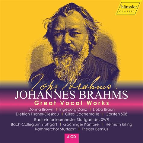 Great Vocal Works Johannes Brahms H Nssler Classic Profil Edition