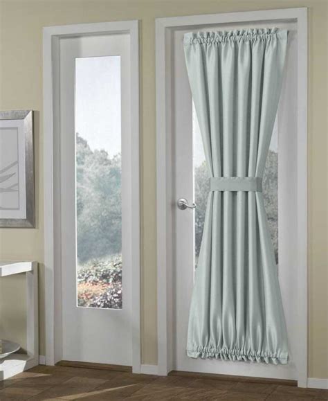 PVC door decor with curtains. | Ecohouse-eg.com