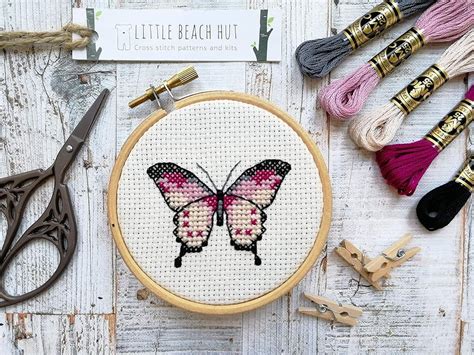 Butterfly Cross Stitch Kit Amazon Co Uk Handmade