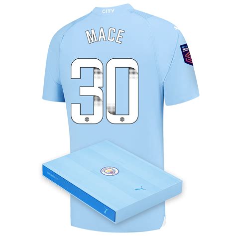 Manchester City Authentic Home Jersey 2023 24 With Mace 30 Printing In T Box Official Man