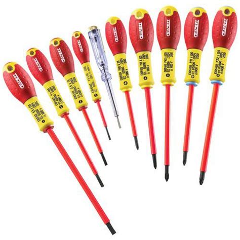 Jeu de 10 tournevis isolés 1000 Volts Manutan fr