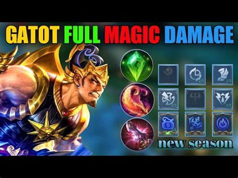 Build Gatot Full Magic Damage Build Gatotkaca Terkuat Dan Tersakit