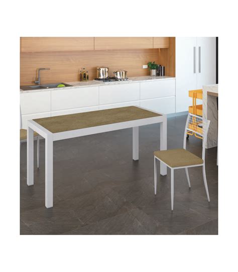 Mesa De Cocina Extensible Con Patas Desplazables Imeci Mantua Cocina