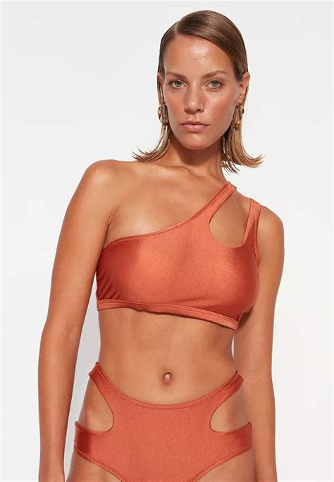 Buy Trendyol One Shoulder Bikini Top Online Zalora Malaysia