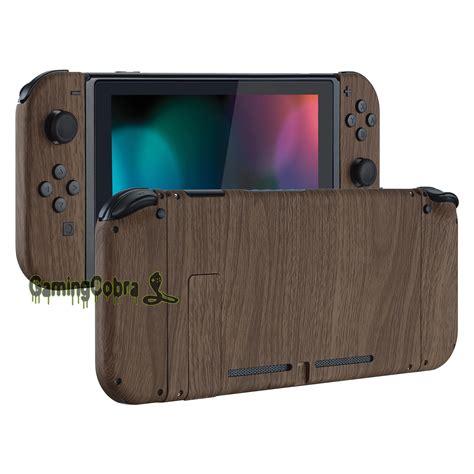 Extremerate Wood Grain Patterned Soft Touch Console Backplate Controller Housing Shell With Full