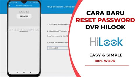 Belum Banyak Yang Tahu Cara Reset Password Dvr Hilook Dan Dvr