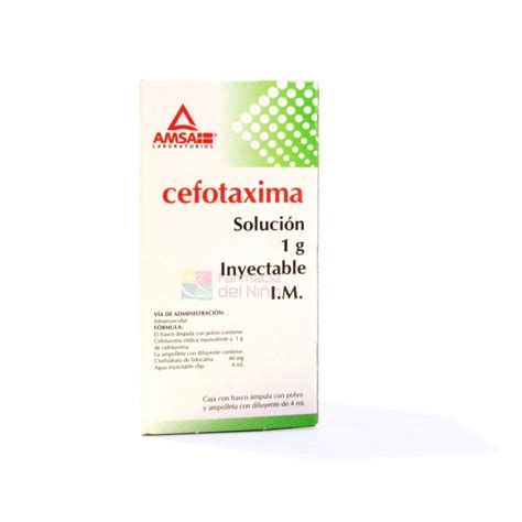 Cefotaxime AMSA IM INJ SOL 1 VIAL 1G This Product Is Available Only