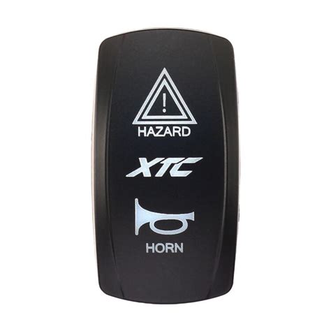 XTC Power Products Dash Switch Rocker Face Hazard Horn Cycle Gear