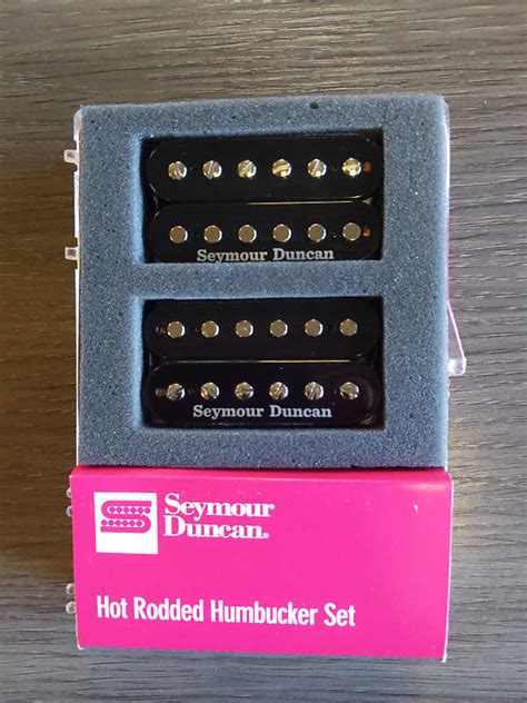 Used Seymour Duncan Hot Rodded Humbucker Set Black Reverb Uk