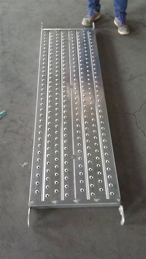 Gi Metal Scaffolding Plank Hook Cat Walk Deck Board For Construction