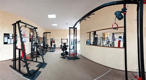 Interior of modern gym stock photo. Image of reflecting - 26134974