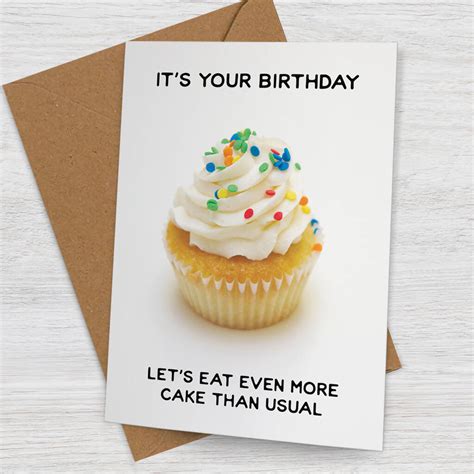 Lets Eat More Cake Birthday Card By Jon Hall Design