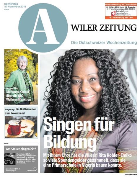 Singend Brücken bauen Artikel in der Wiler Zeitung Inside Africa