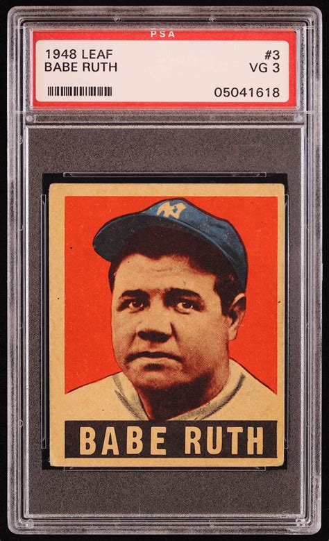 Babe Ruth Leaf Psa Pristine Auction