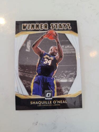 Panini Donruss Optic Shaquille O Neal Winner Stays Insert Ebay