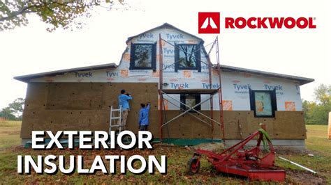 Installing Rockwool Comfortboard Exterior Insulation Abandoned Shed To Tiny House Youtube