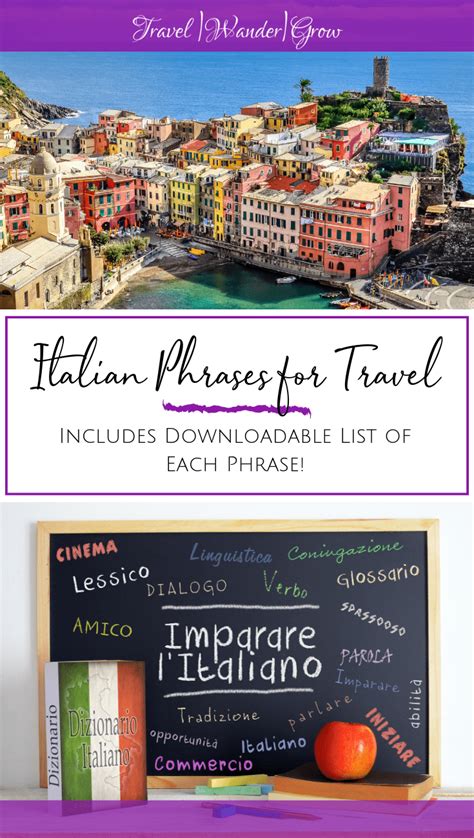 Italian Words And Phrases For Travel