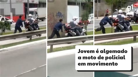 Jovem Algemado Que Aparece Em V Deo Sendo Puxado Por Moto De Pm De Sp