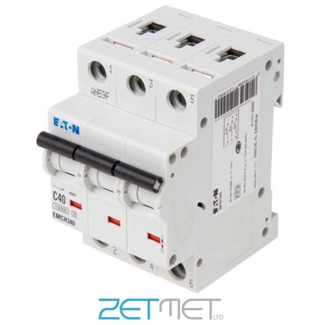 Eaton EMCH340 40 Type C Triple Pole MCB