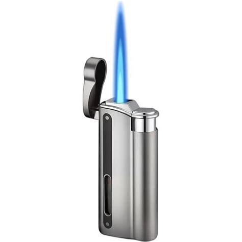 Briquet Temp Te Gaz Rechargeable Briquet Jet Avec Fen Tre Visible