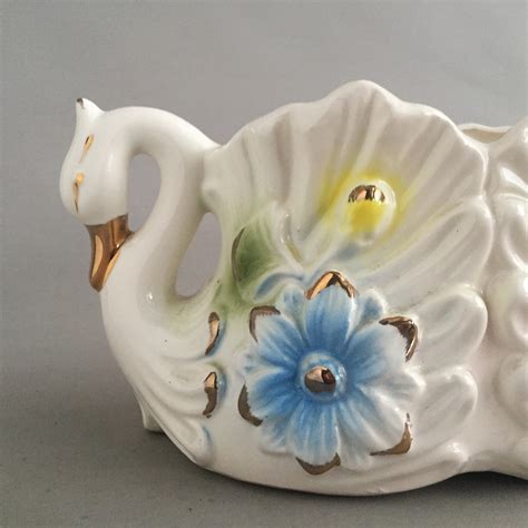 Ceramic Swan Planter