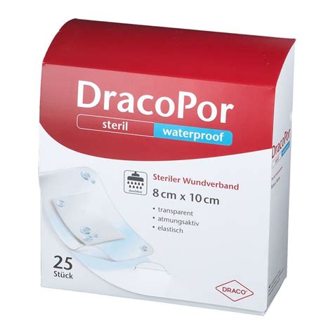 DracoPor Waterproof Wundverband Steril 8 X 10 Cm 25 St Shop Apotheke