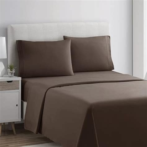 Bed Sheet Set 1800 3 Line Twin Xl Chocolate Clara Clark Twin Xl Kroger