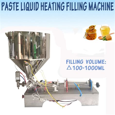 Intbuying Paste Liquid Heating Filling Machine Single Nozzle Ml