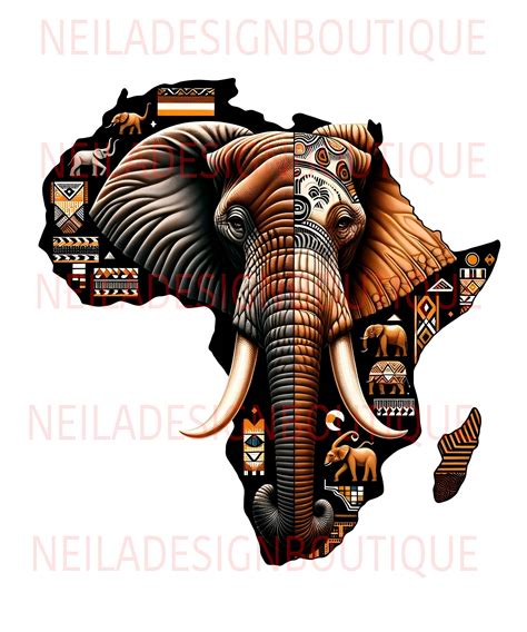 Africa Png,safari Wildlife Clipart,elephant Animals,african Map Png