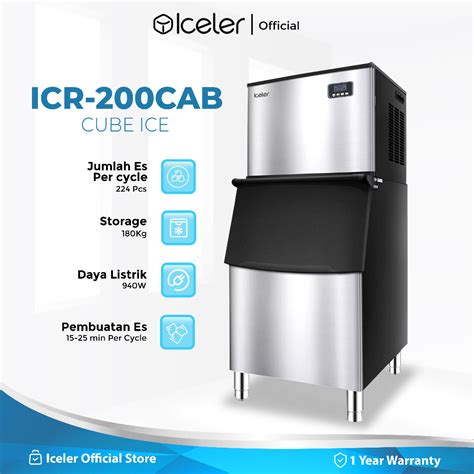 Jual Iceler Mesin Es Batu Kg Jam Kotak Es Cube Ice Maker