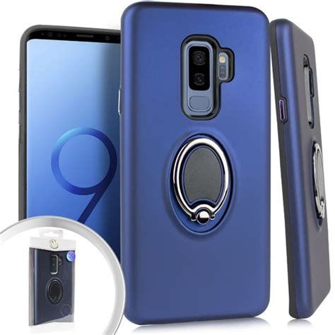 Samsung Galaxy S9 Plus Magnetic Ring Grip Finger Holder Case Navey Blue Samsung Galaxy